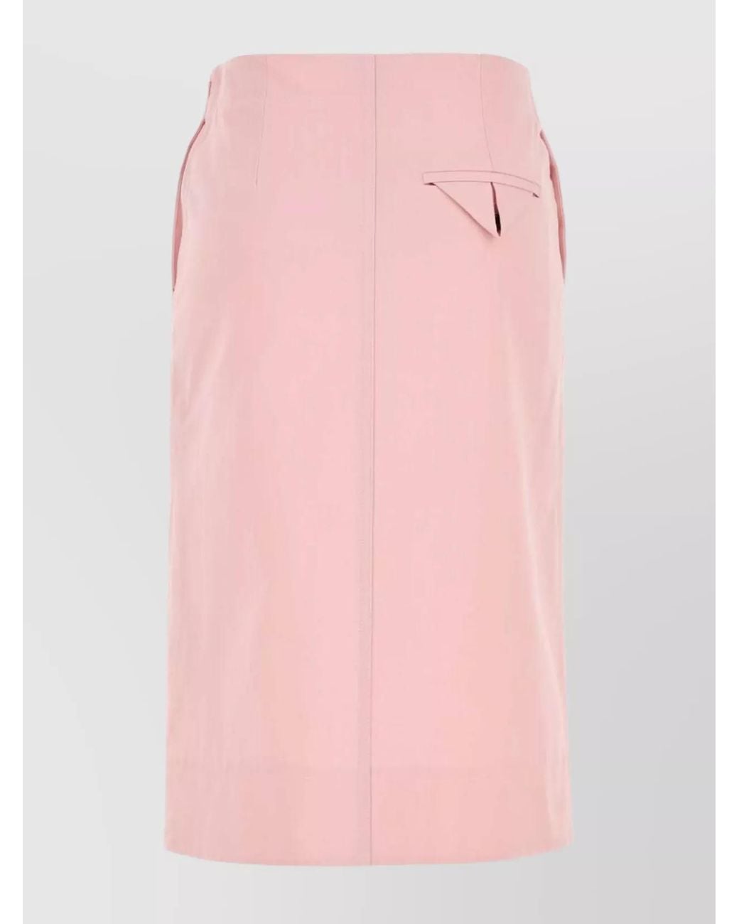 Bottega Veneta Pink Cotton Wrap Skirt
