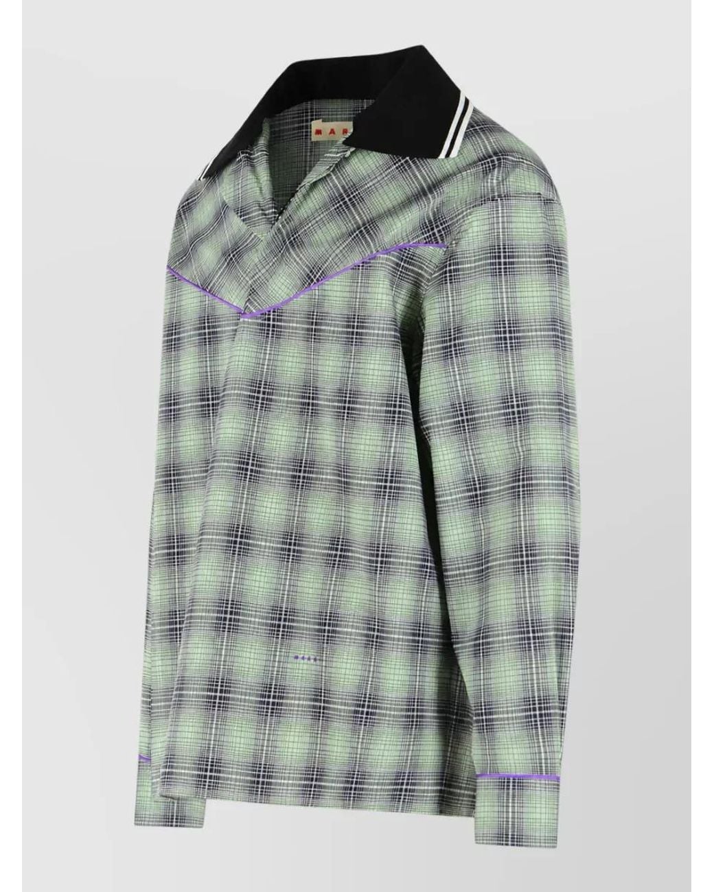 Marni Green Cotton Polo Shirt for men
