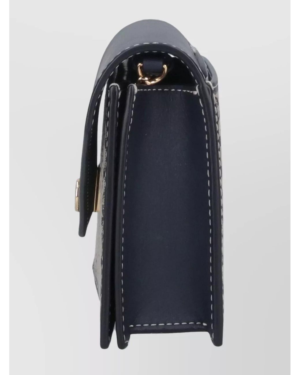 Tory Burch Blue Monogram Chain Wallet
