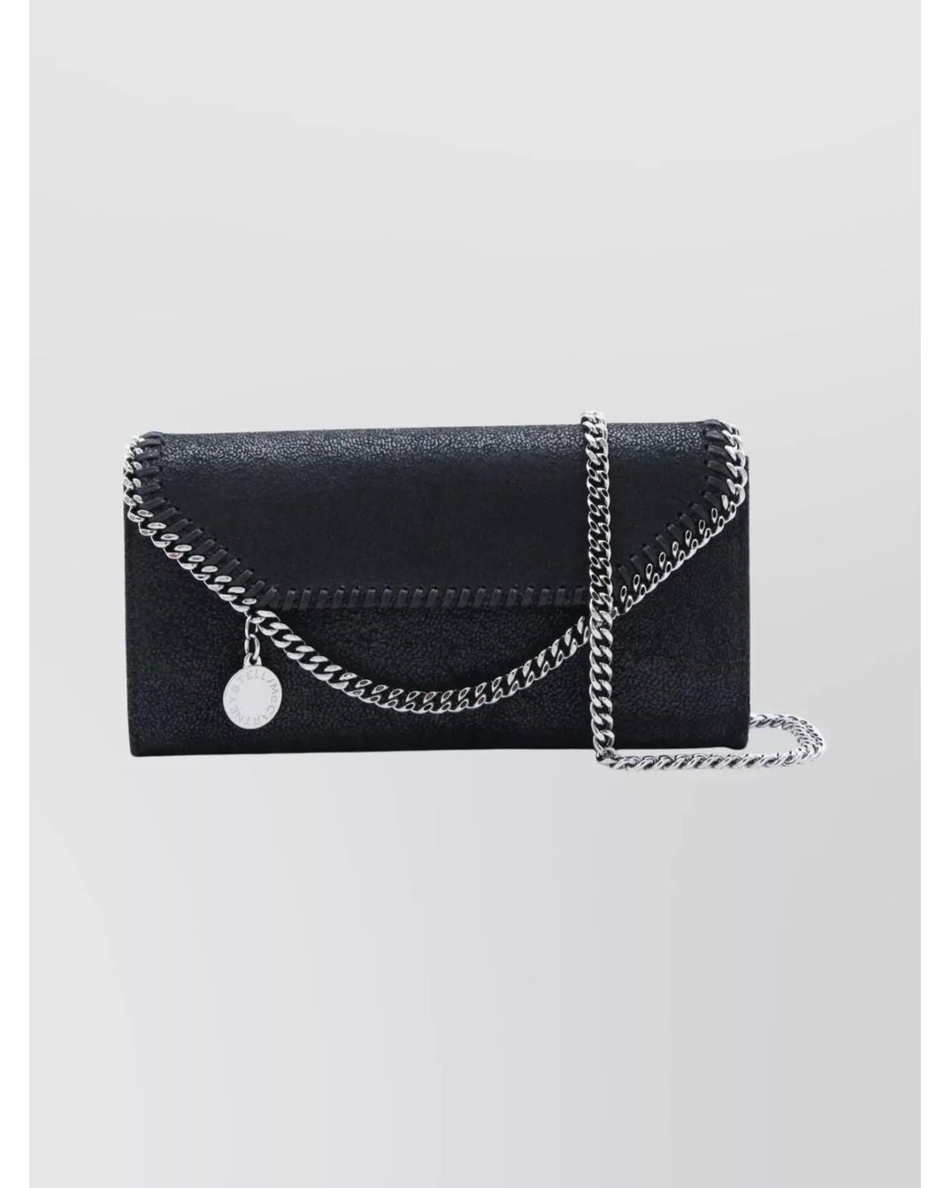 Stella McCartney Black Falabella Continental Shoulder Bag