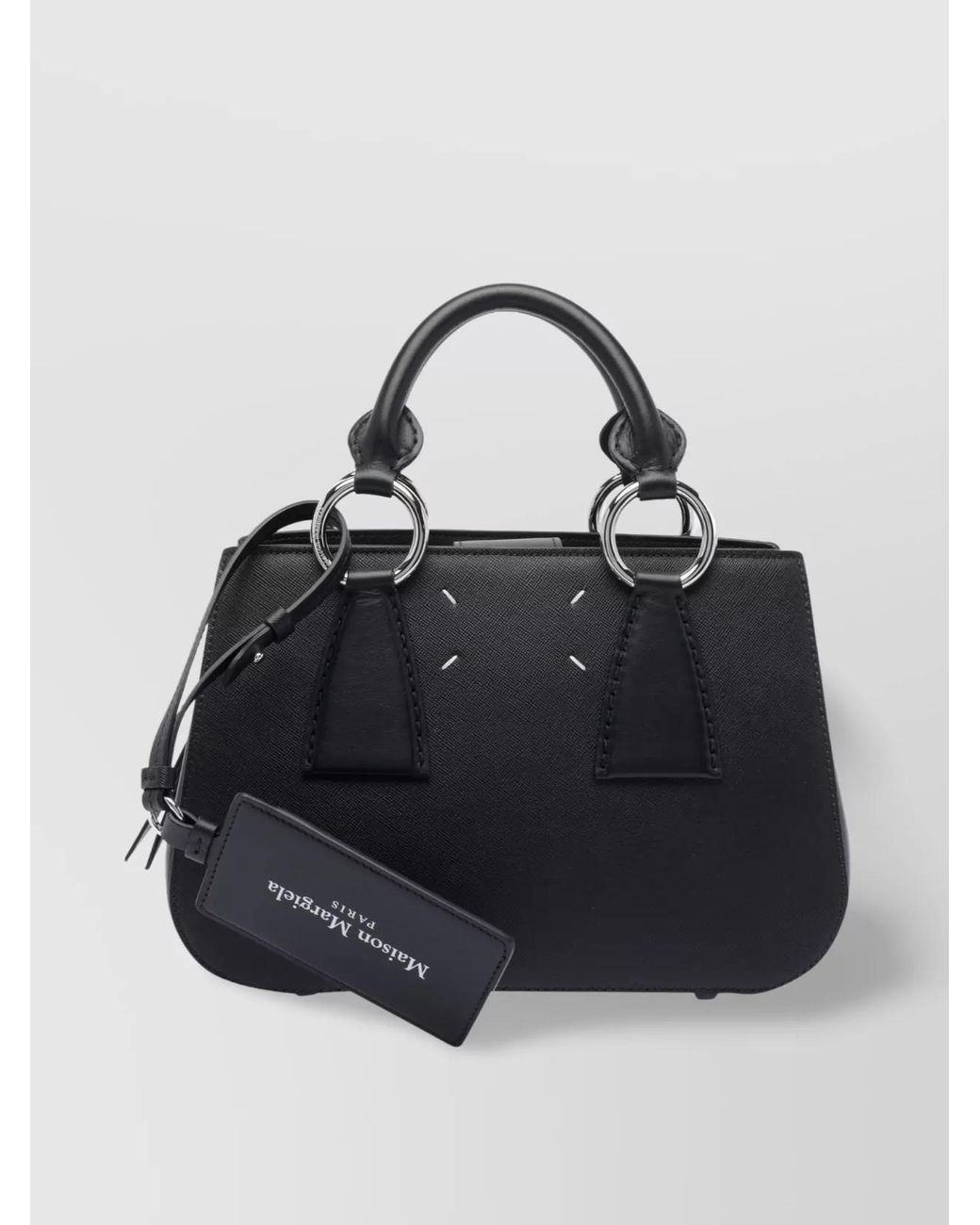 Maison Margiela Black Na Calf Leather Shoulder Bag