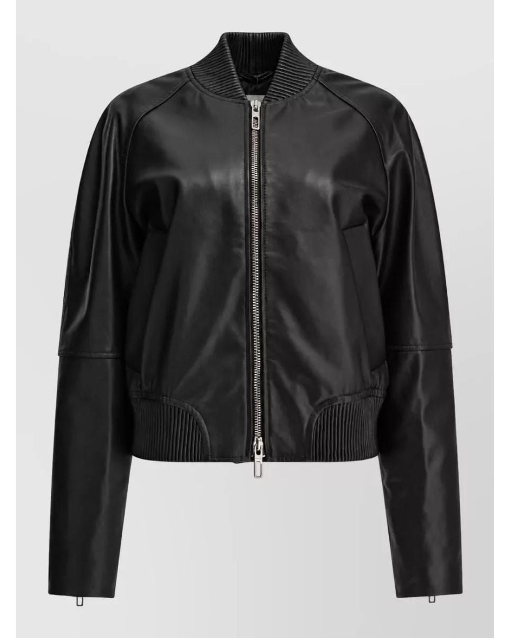 Sportmax Black Leather Jacket