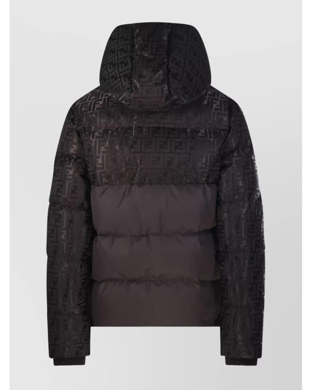 Fendi Black Padded Parka Cotton Puffer Jackets