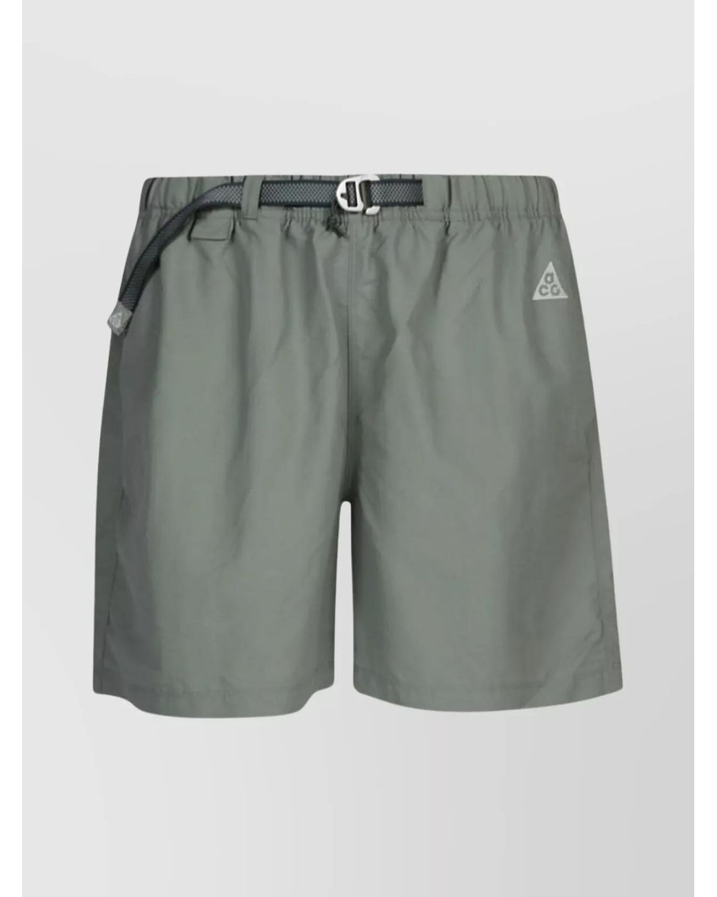 Nike Gray Waistband Elastic Zipper Pocket Shorts for men