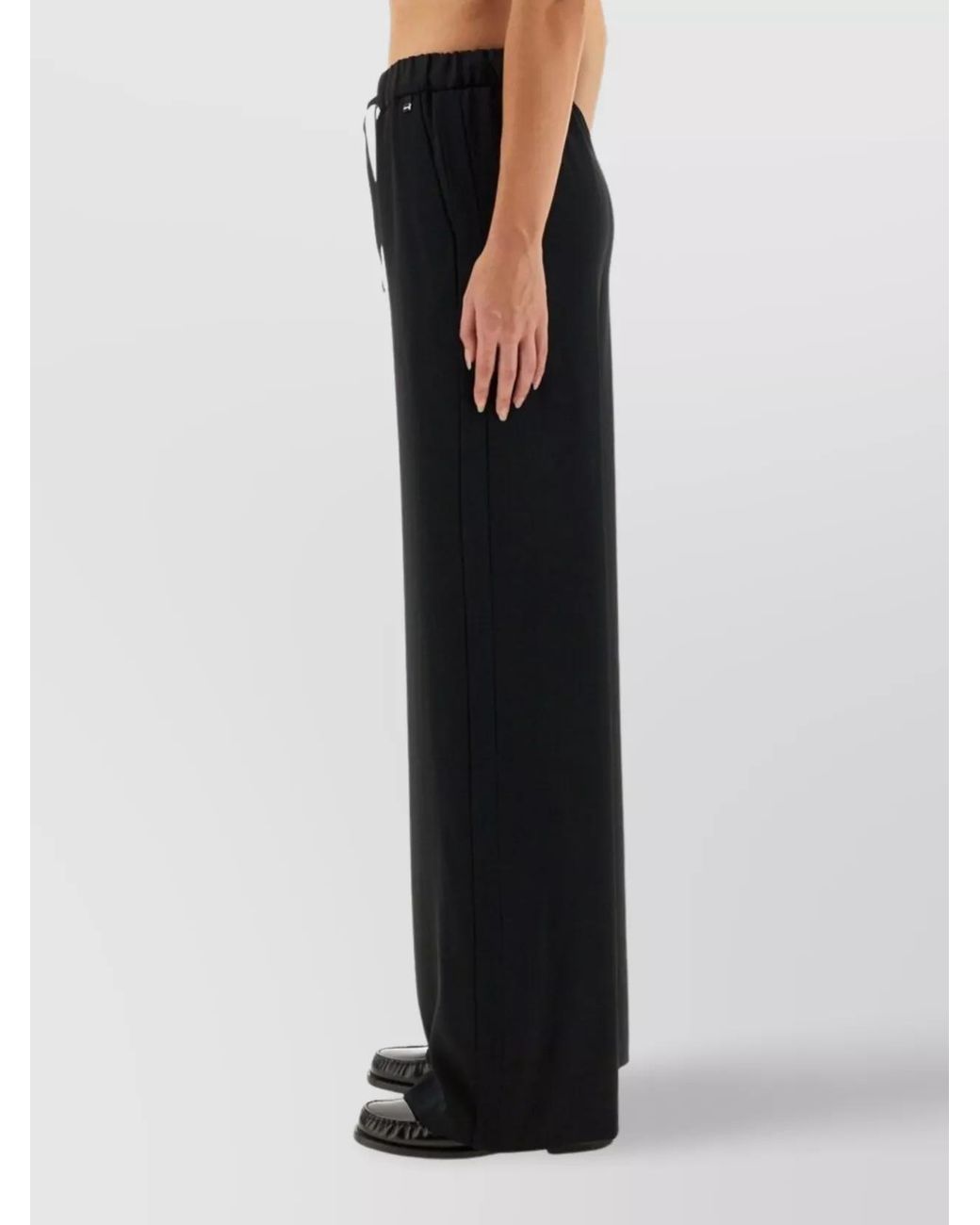Herno Black Resort Wide-Leg Trousers