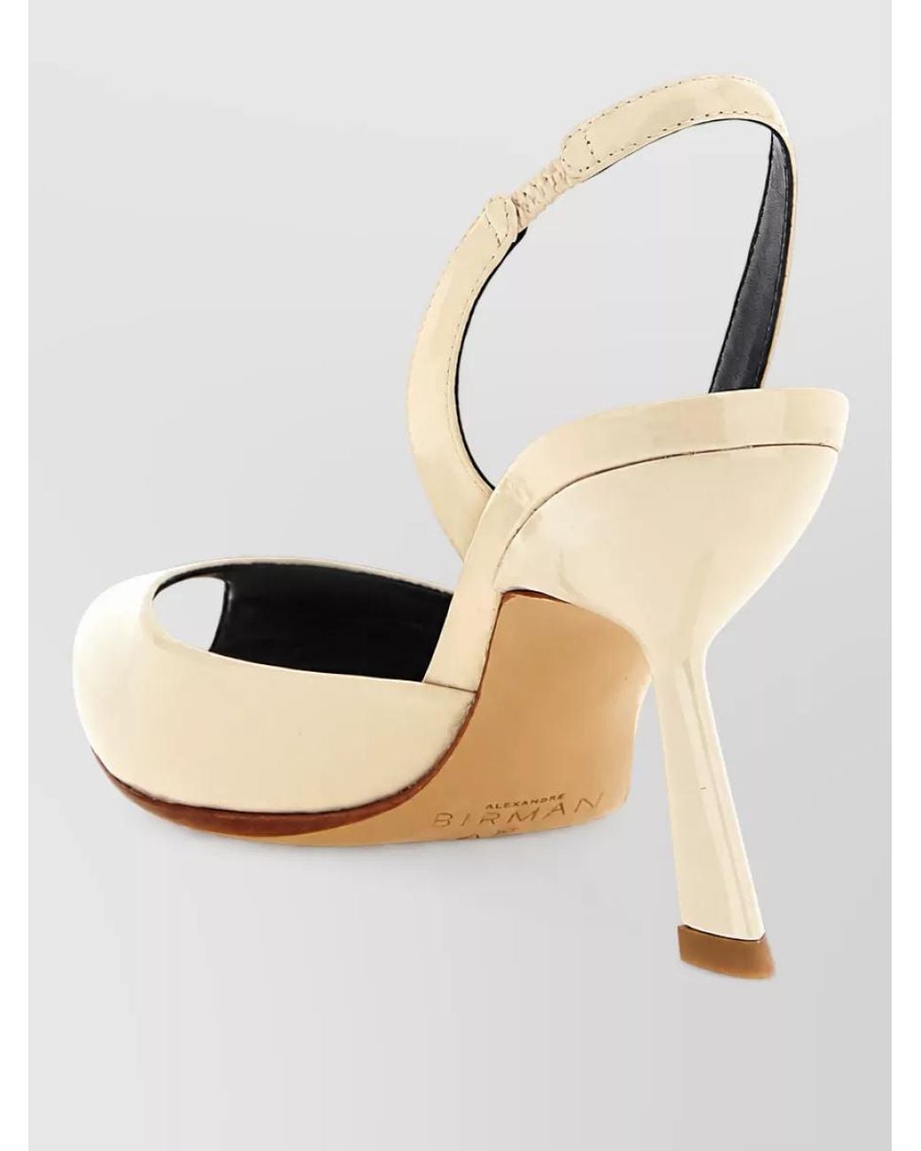 Alexandre Birman Metallic Leather Slingback Mules