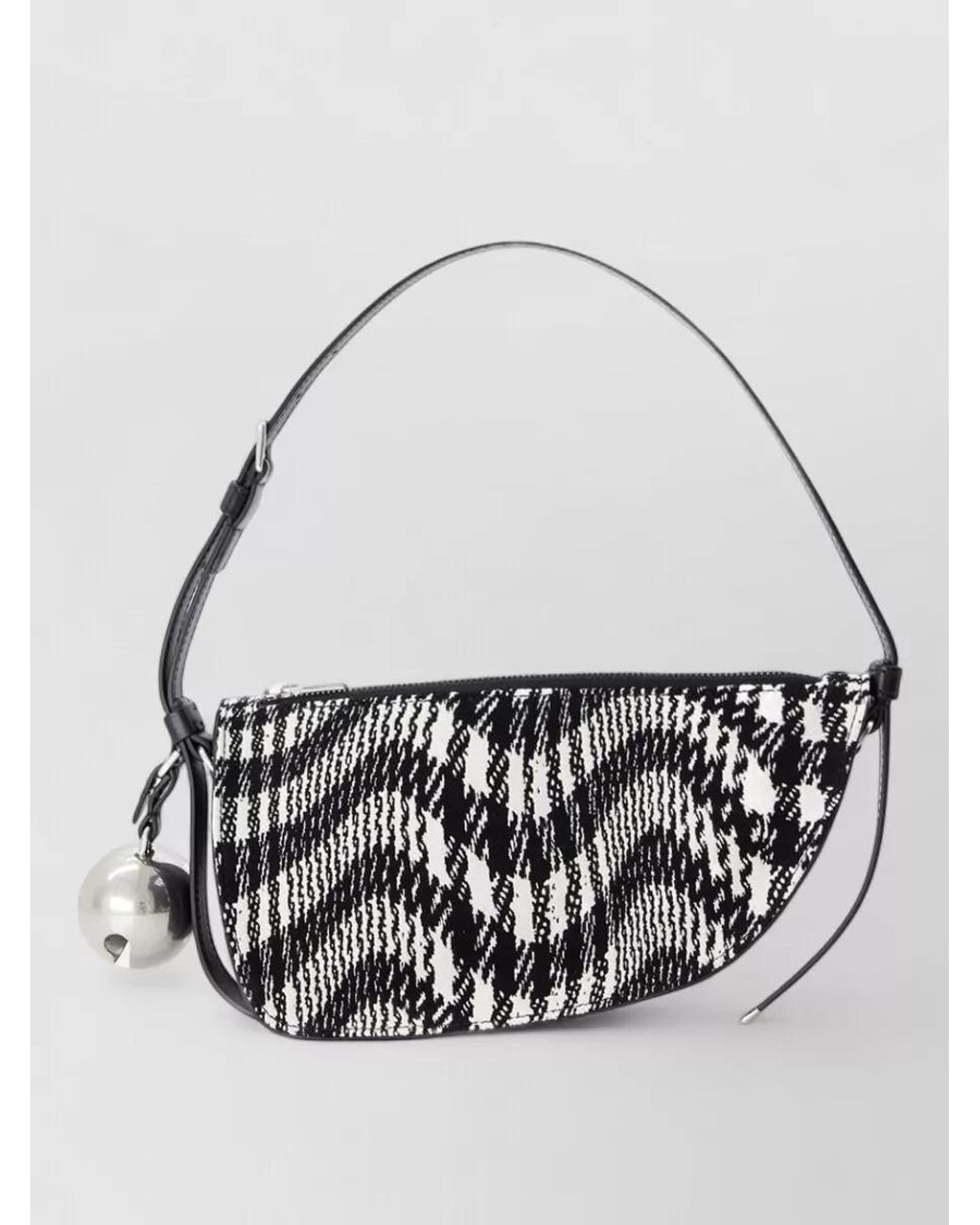 Burberry Metallic Shield Sling Small Cotton Shoulder Bag