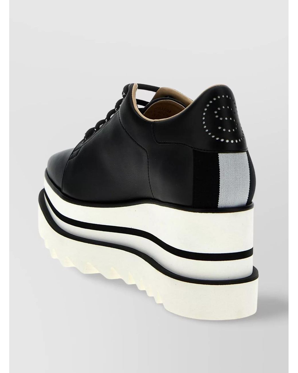Stella McCartney Gray Sneak-Elyse Wedge Sneakers