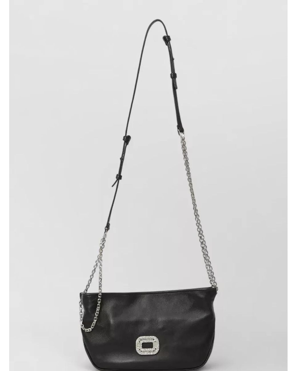 Roger Vivier Black Leather Micro Cross-Body Bag