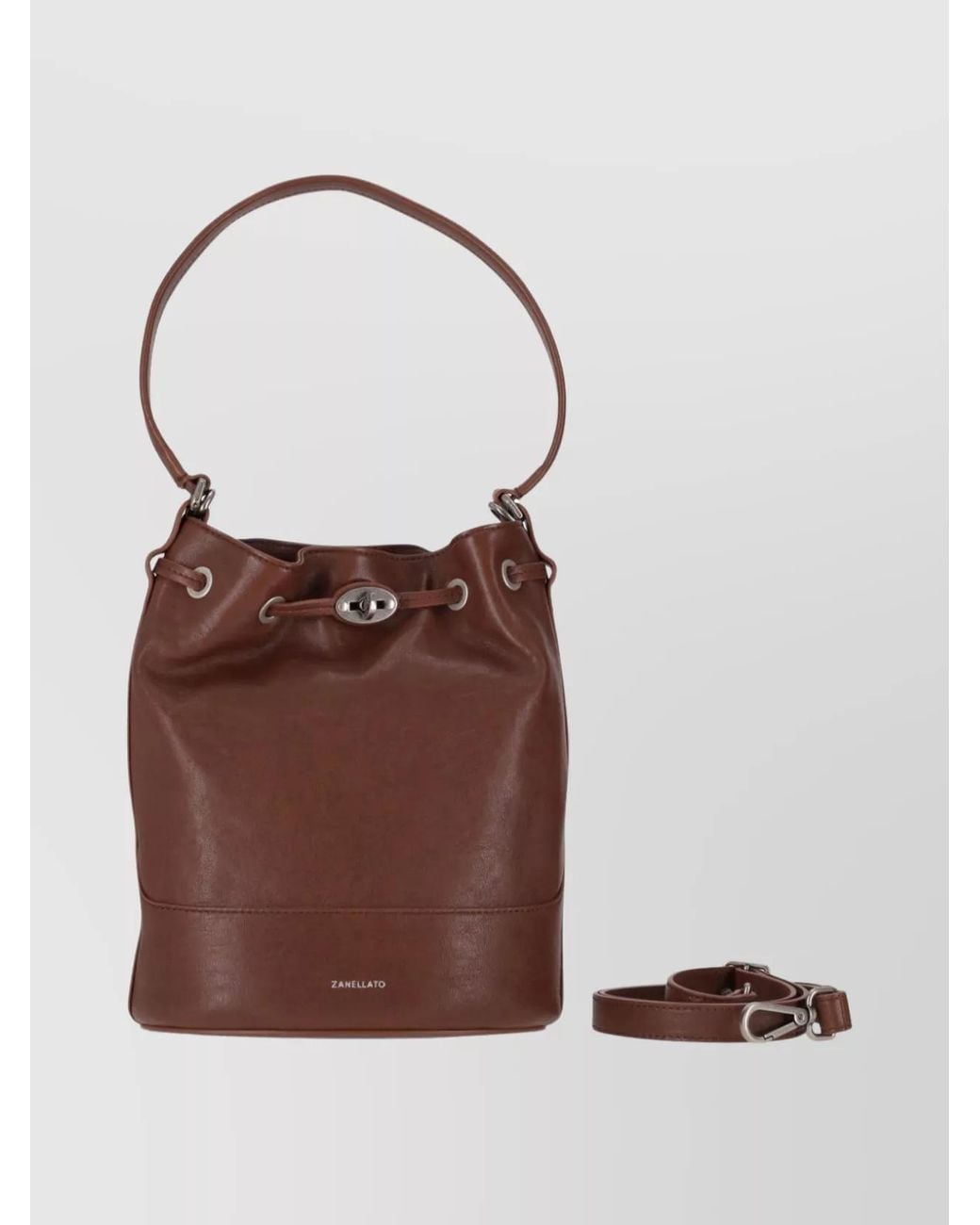 Zanellato Brown Leather Shoulder Bag