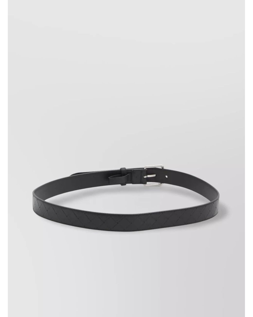 Bottega Veneta Black Leather Belt for men