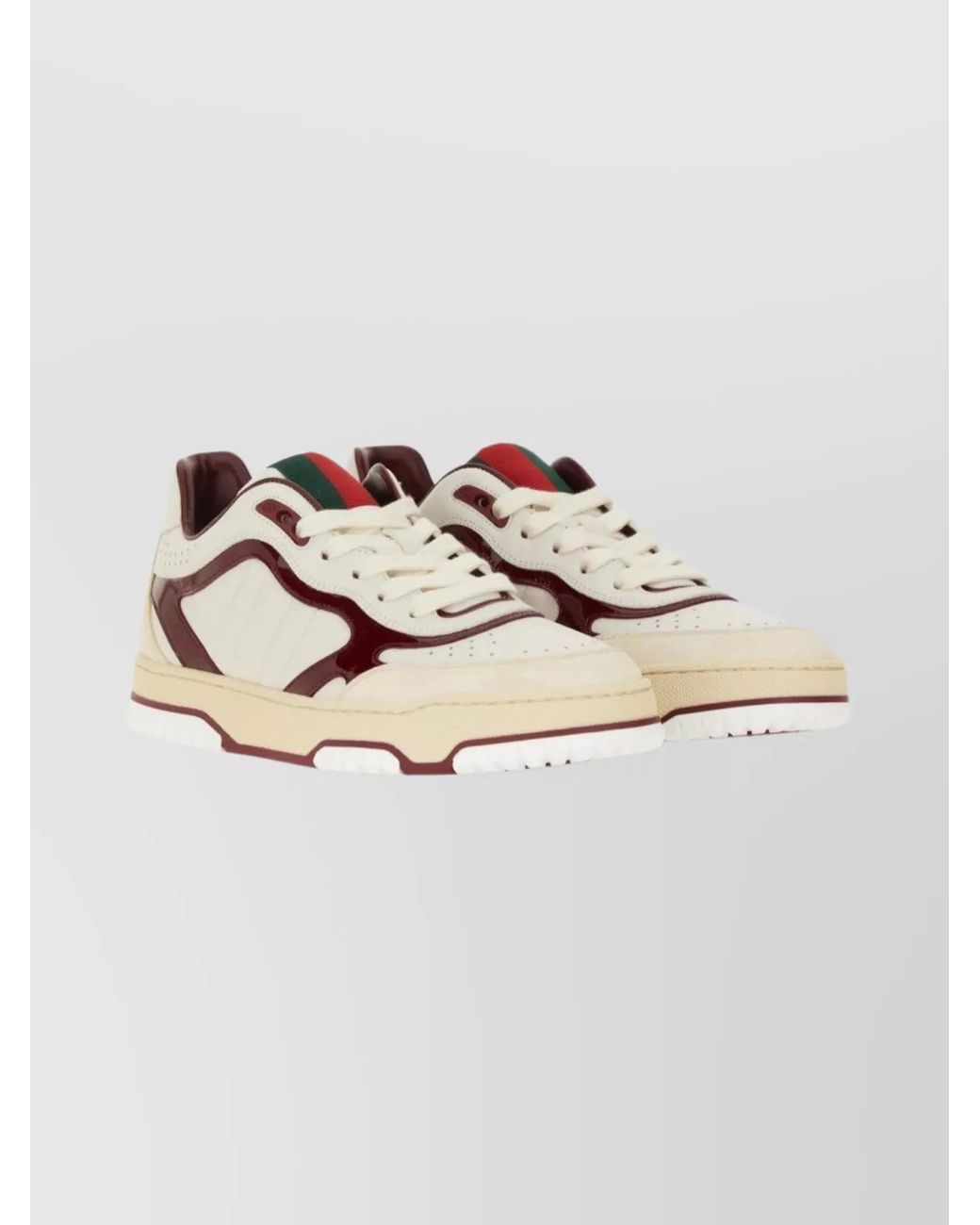 Gucci Metallic Calf Leather Low-Top Sneakers