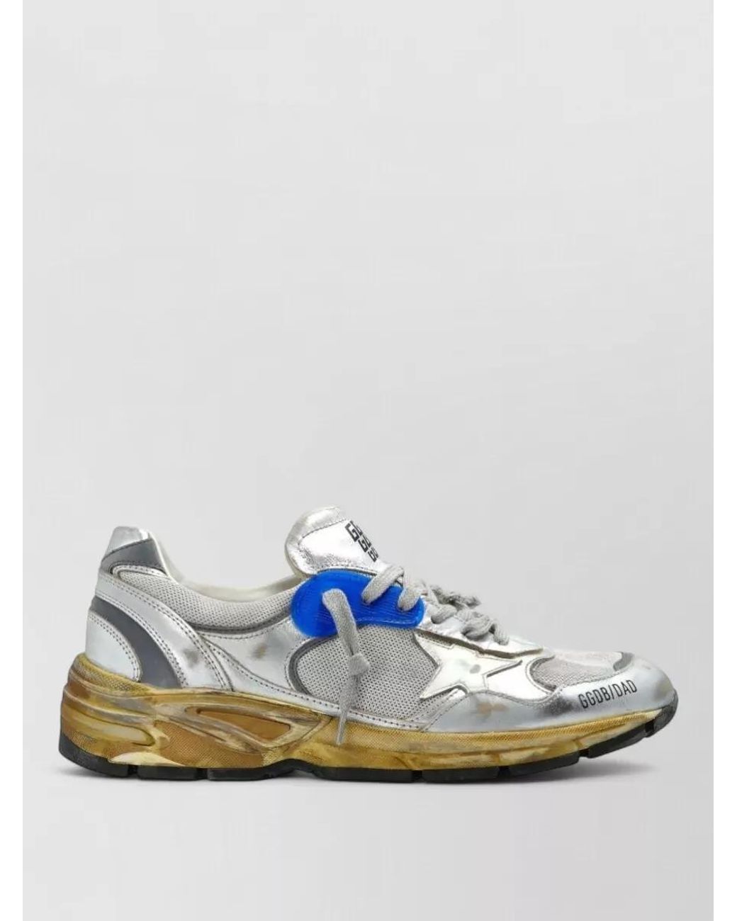 Golden Goose Deluxe Brand Blue Leather Low-Top Sneakers for men