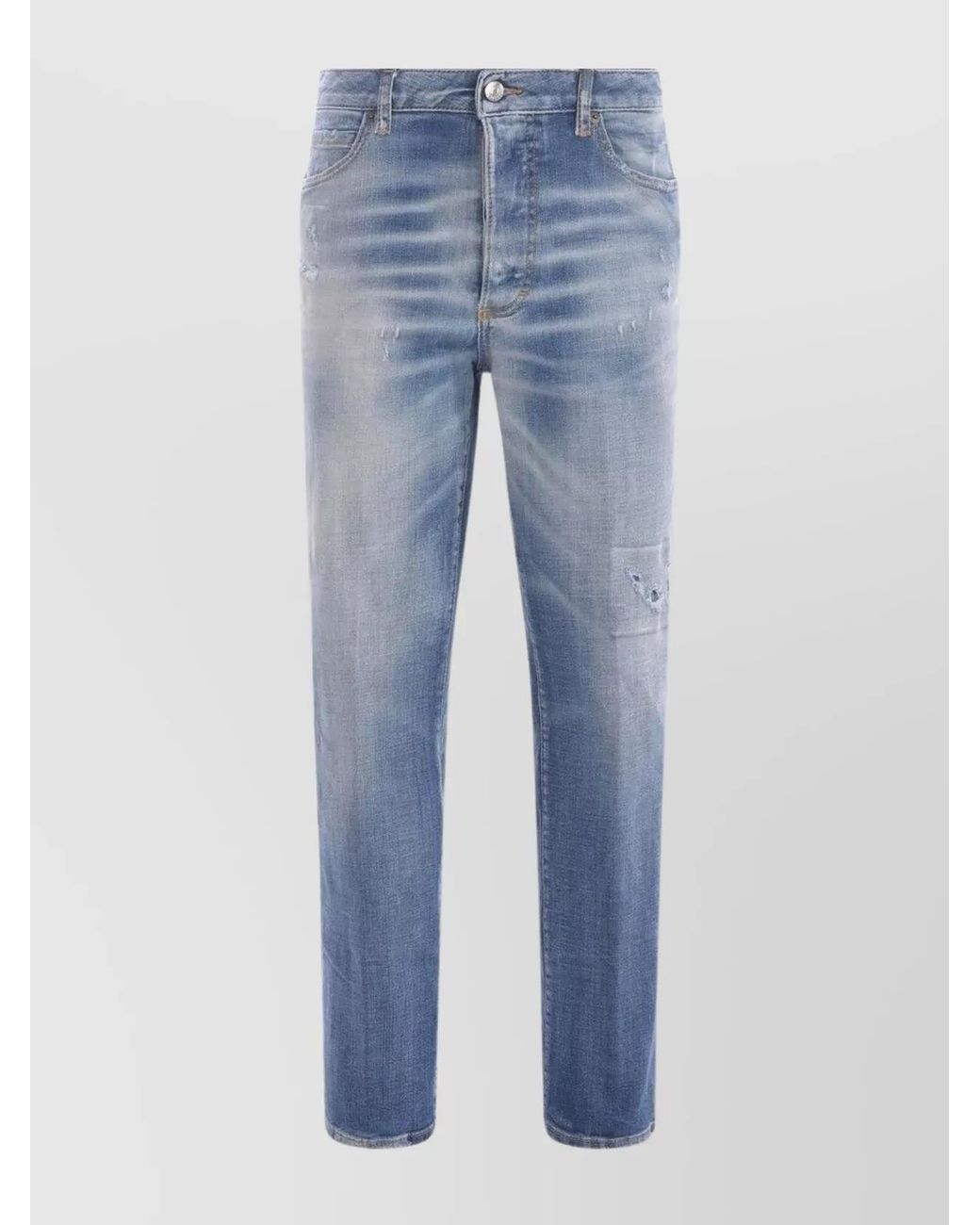 DSquared² Blue Denim Cropped Jeans