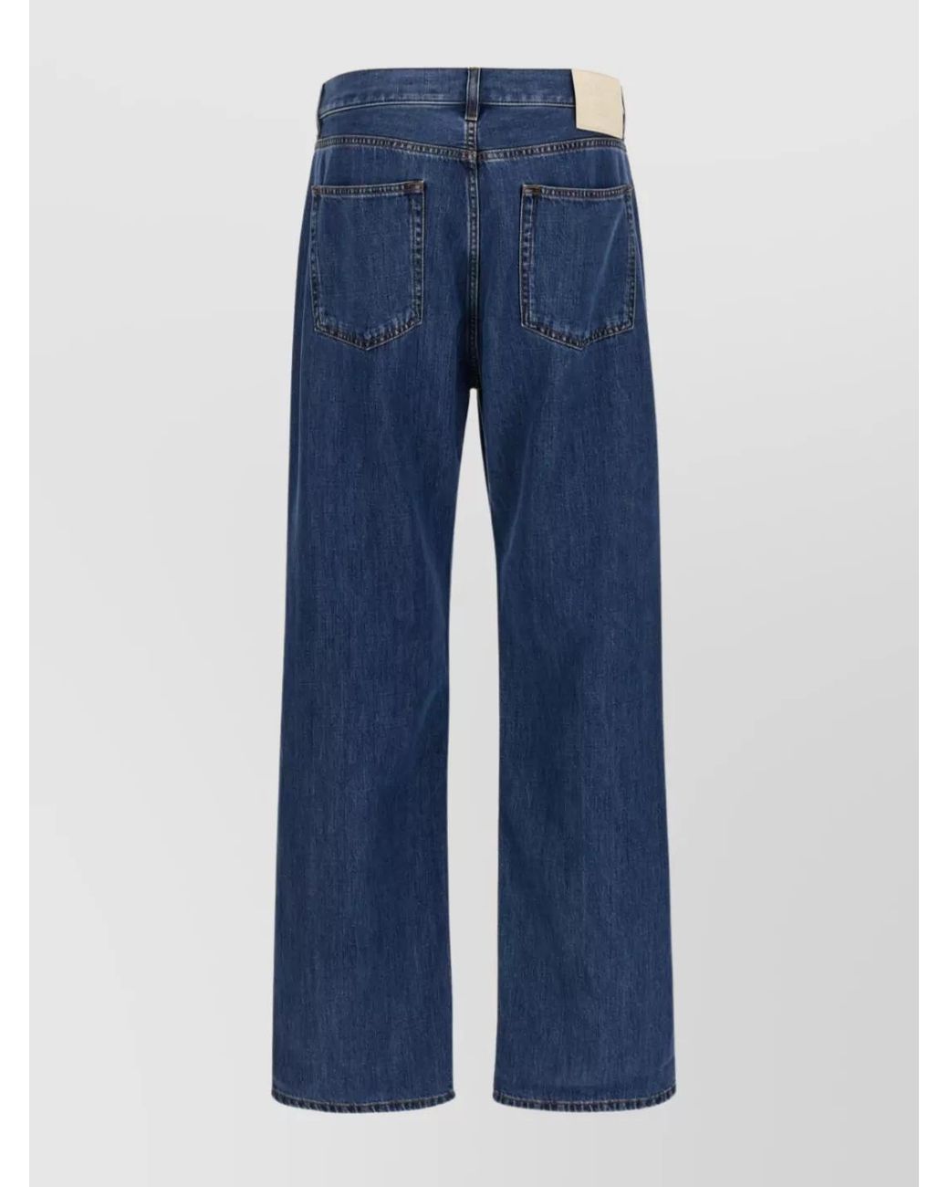Valentino Garavani Blue Denim Baggy Straight-Leg Jeans for men