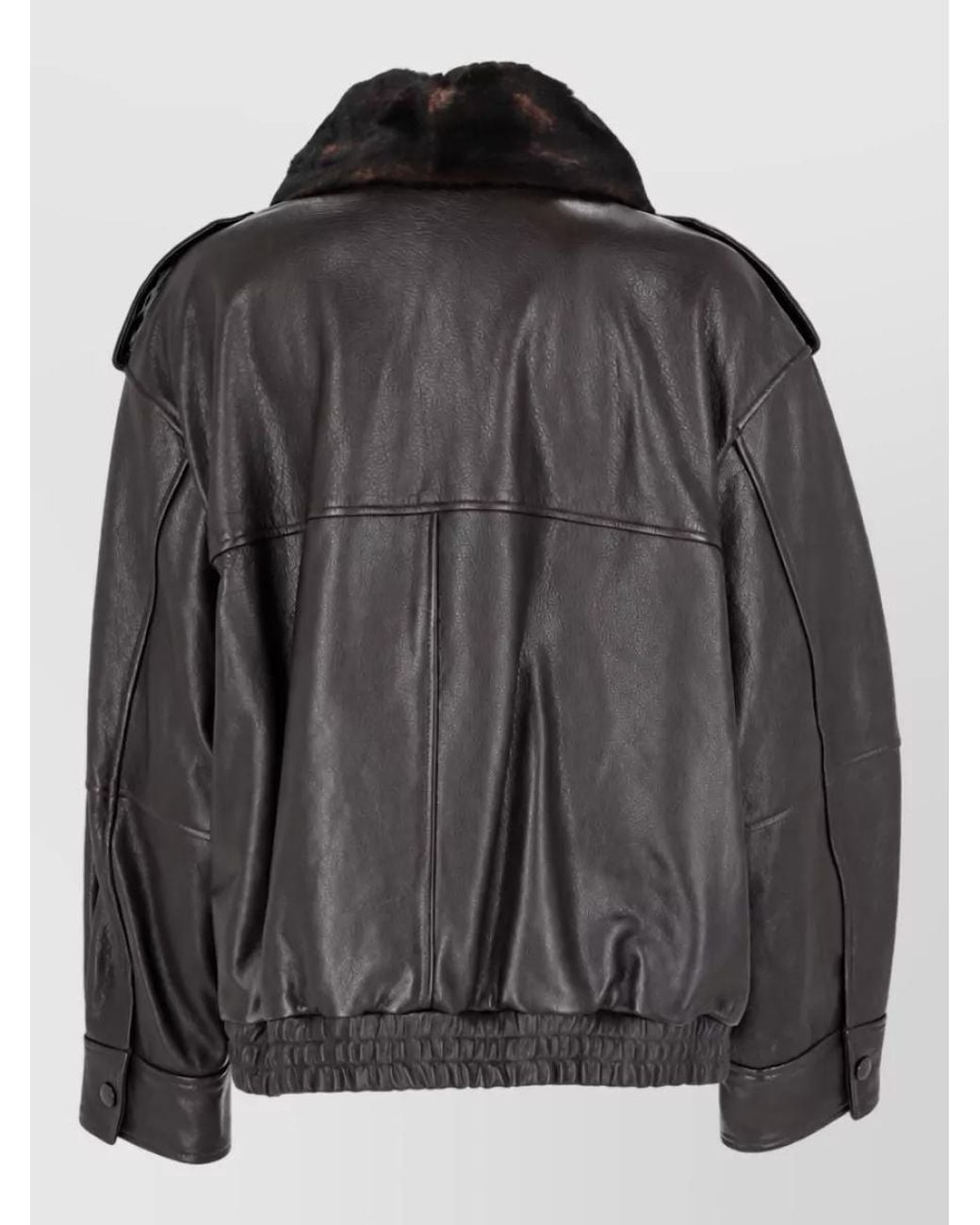 Loulou de Saison Black Leather Coat