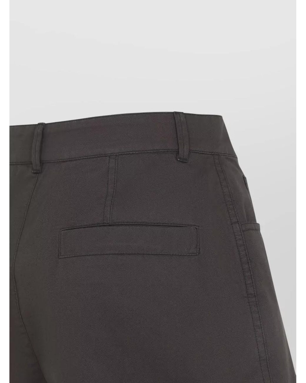 Lemaire Gray Cotton Relaxed-Fit Straight-Leg Shorts