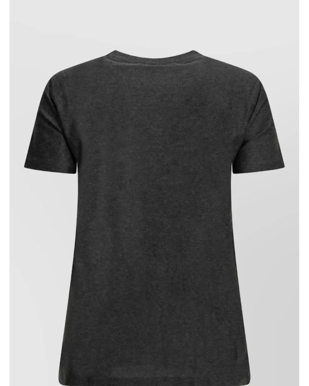 Max Mara Black Logo-Print Crewneck T-Shirt