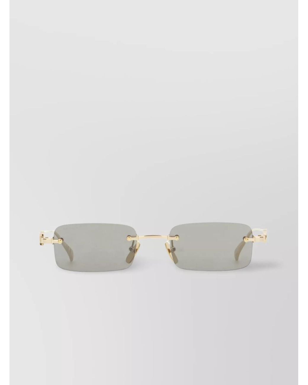 Gucci Multicolor Rectangular Lenses Metal Sunglasses