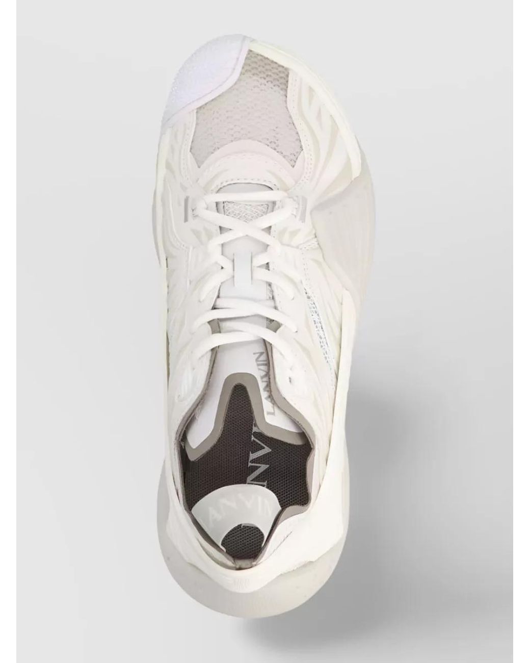 Lanvin White Mesh Sneakers