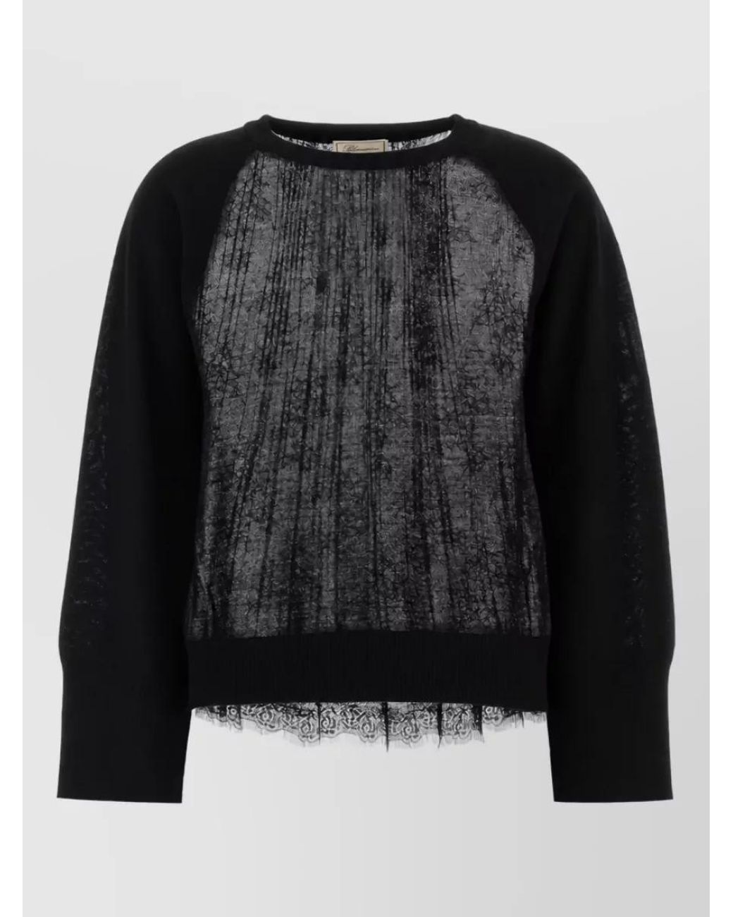Blumarine Black Virgin Wool Jumper