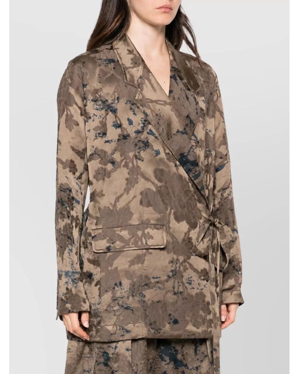 Uma Wang Natural Linen Blend Suit Jacket