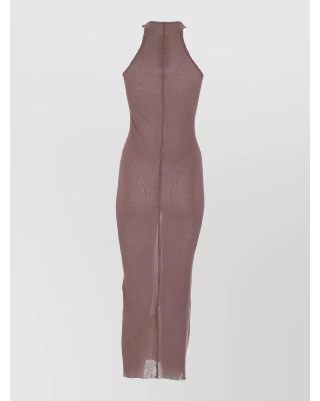 Rick Owens Purple Silk Tank Bodysuit