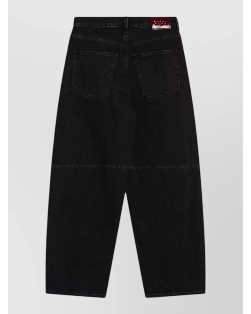 Gucci Black Denim Wide-Leg Trousers
