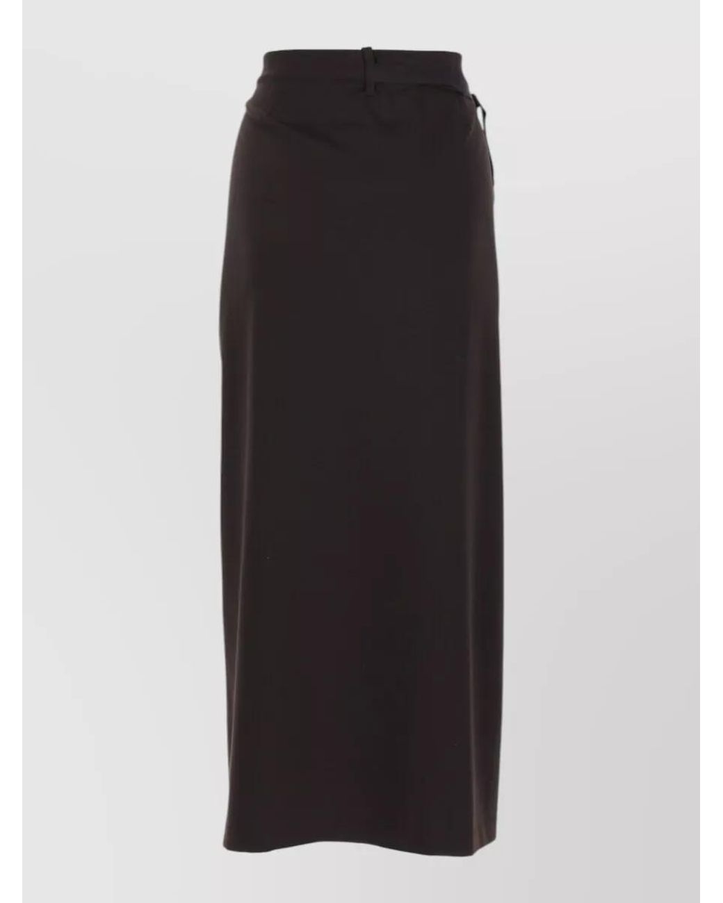 Paloma Wool Black Wool Midi Wrap Skirt