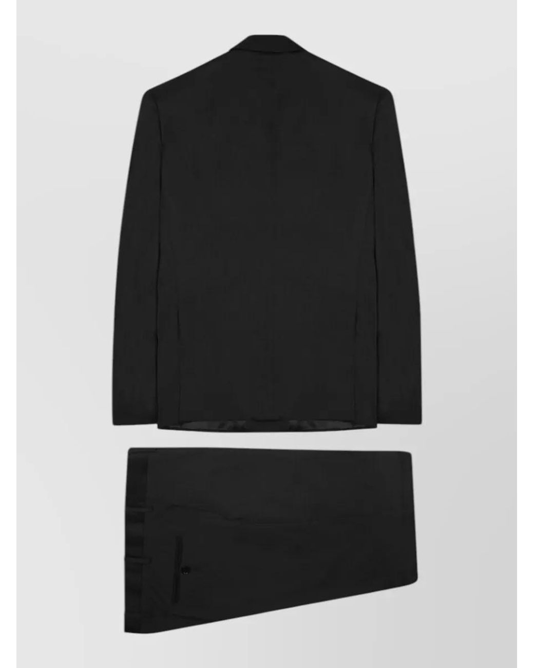 Colamarino Black Single Breasted Coat for men