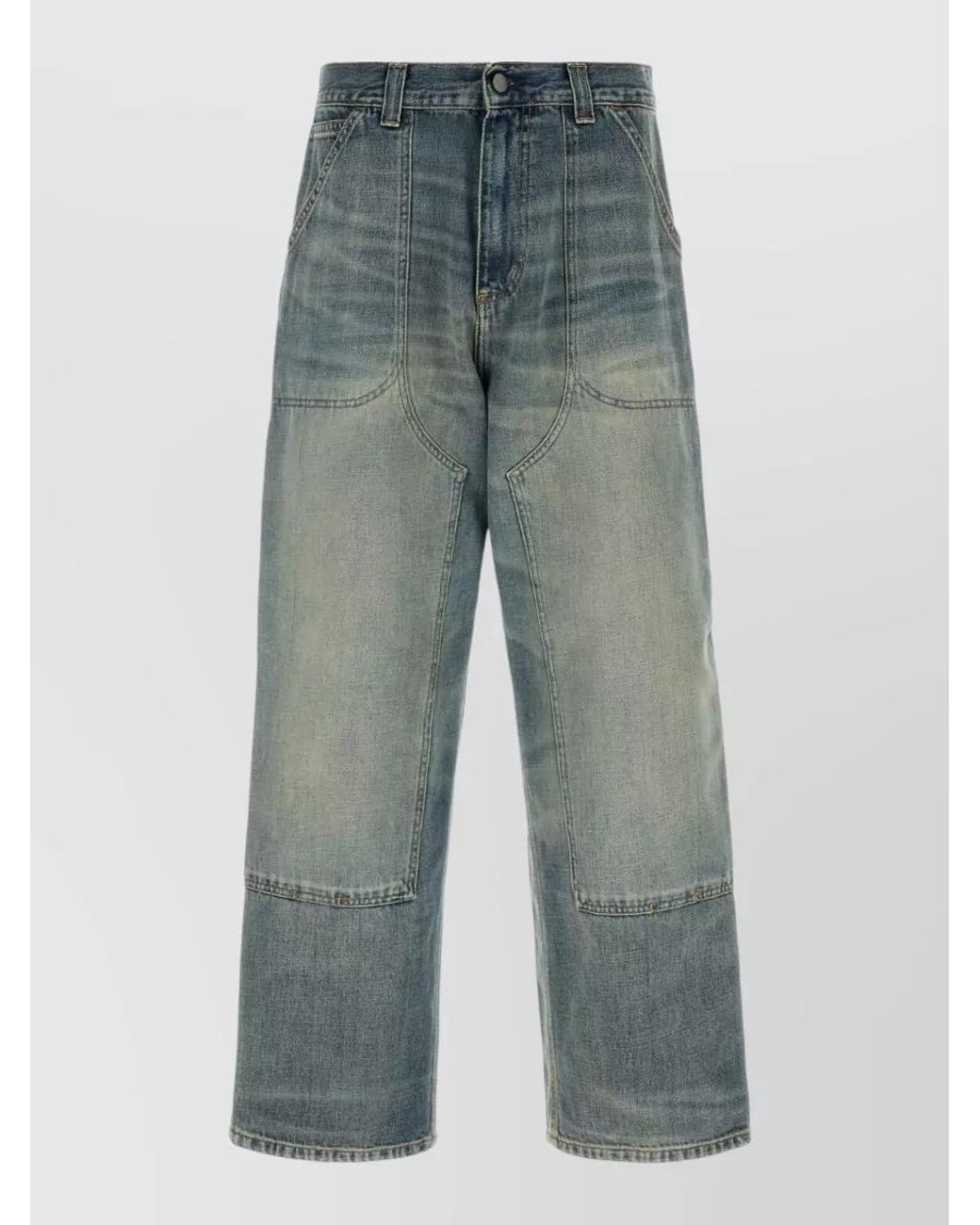 Carhartt Blue Denim Straight-Leg Jeans for men