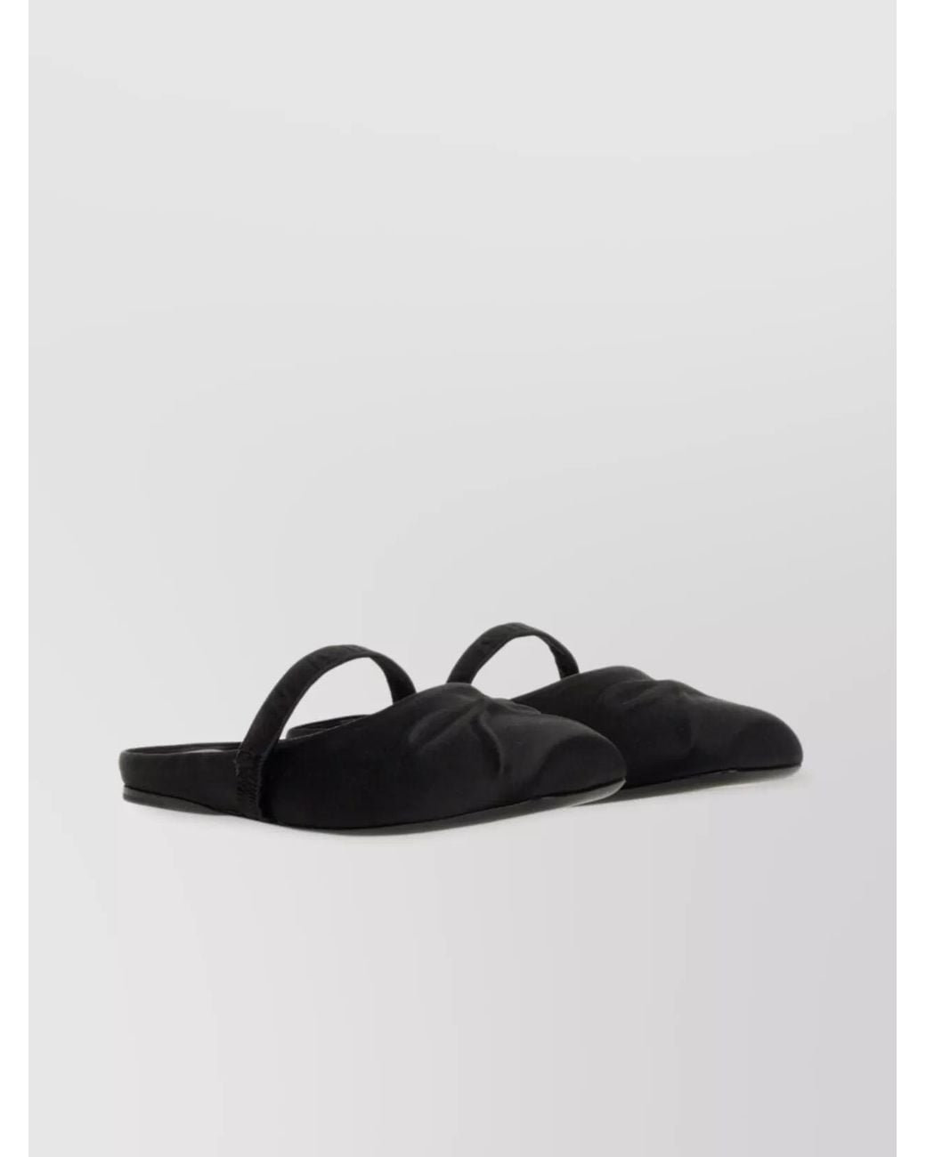 Marni White Silk Ballerina Flats
