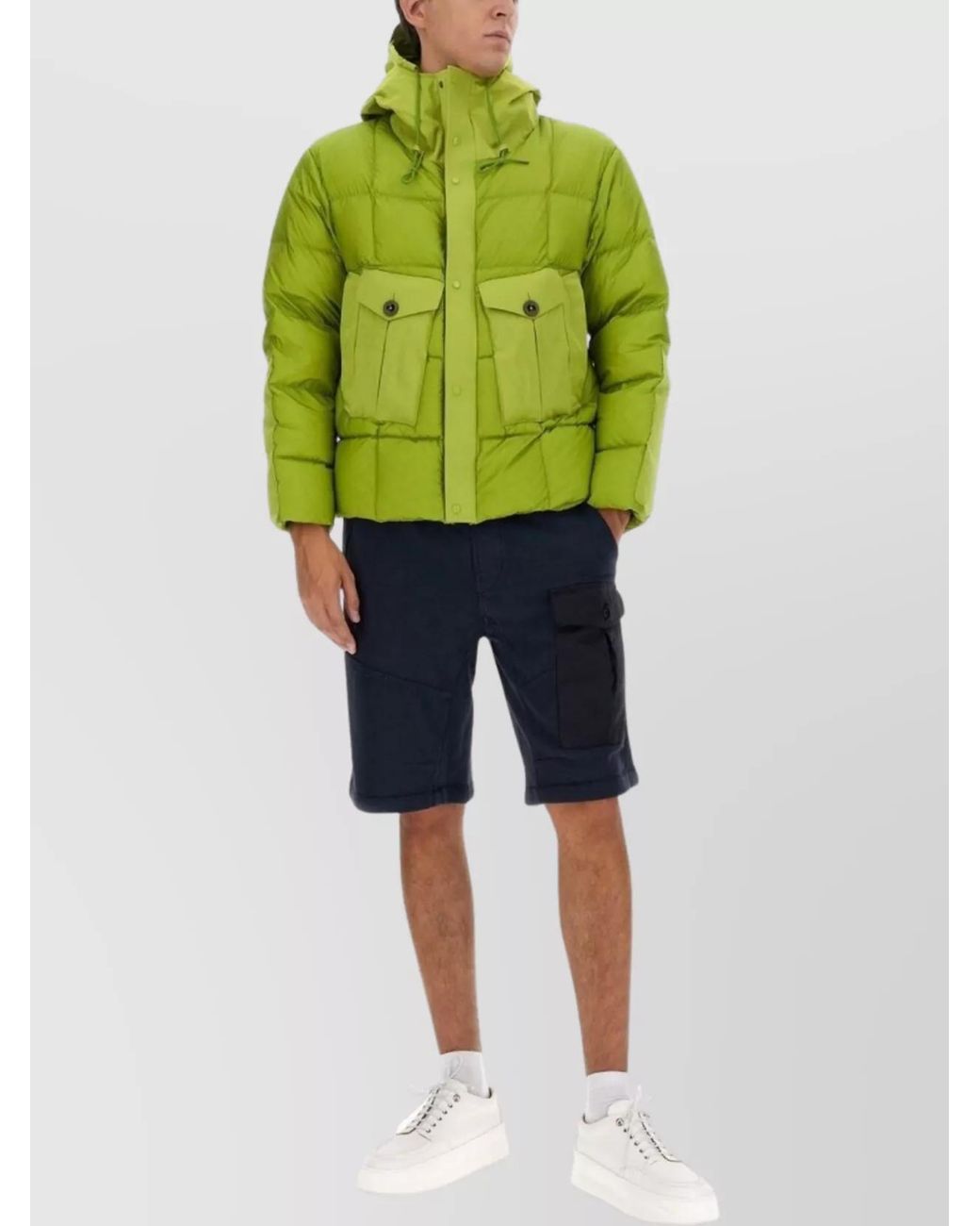 C P Company Green Tempest Combo Padded Jacket for men