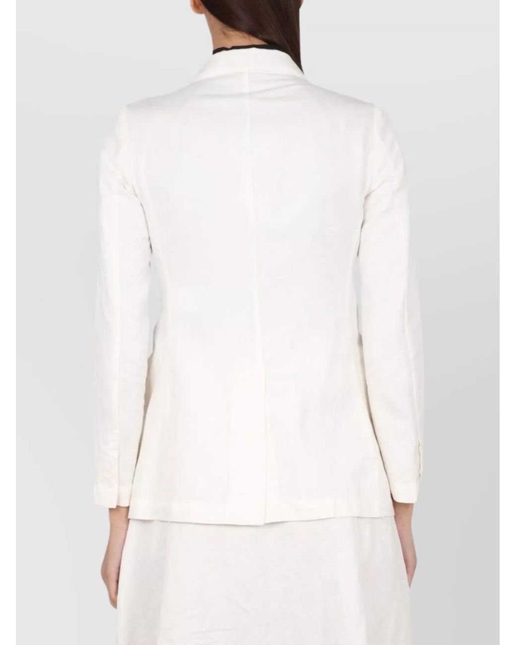 Aspesi White Double-Breasted Blazer