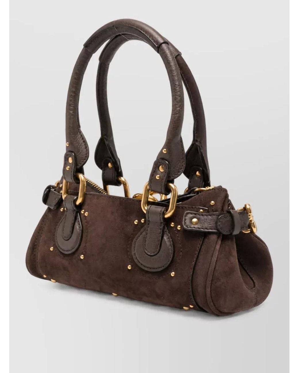 Chloé Brown Paddington Leather Clutch Bag