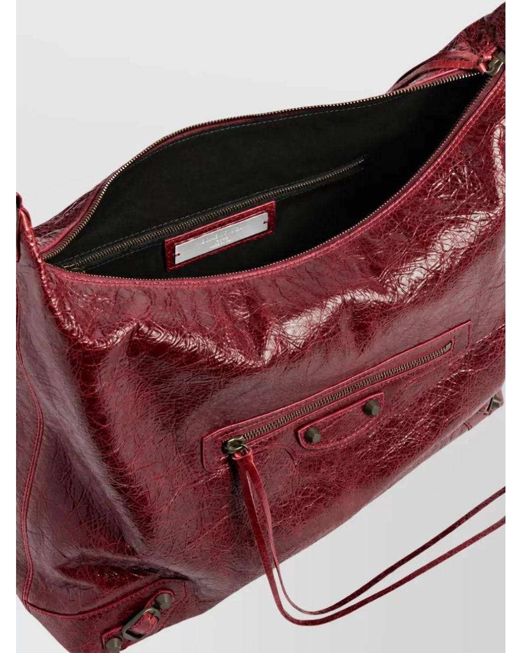 Balenciaga Red Le City Medium Leather Tote Bag
