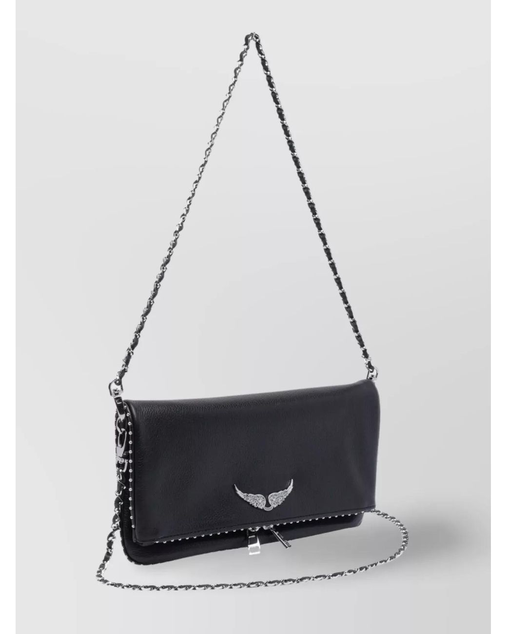Zadig & Voltaire Black Rock Leather Shoulder Bag