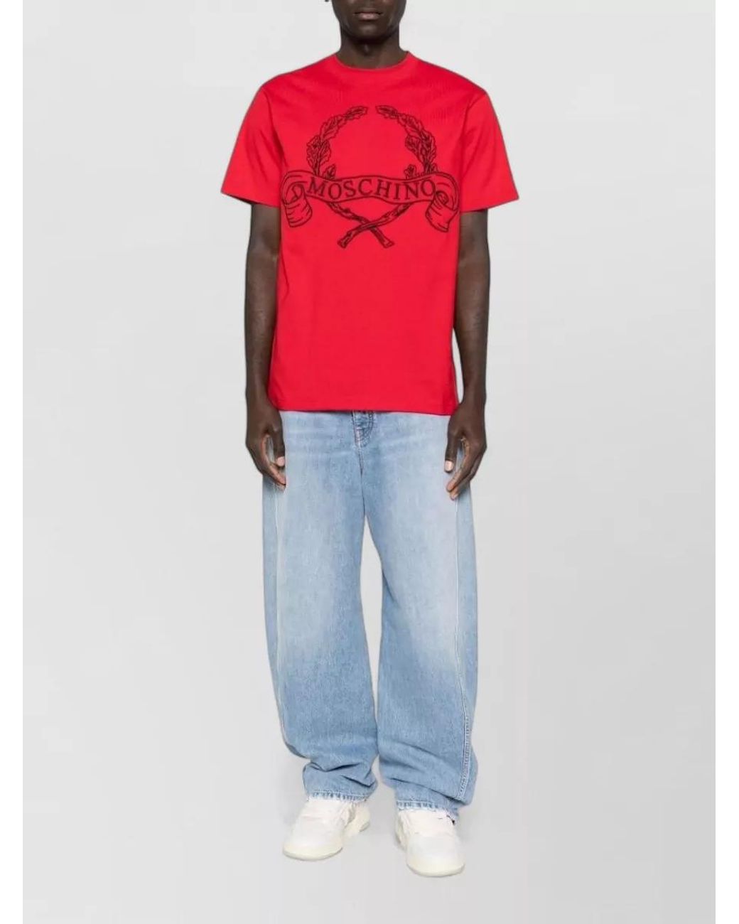 Moschino Red Short-Sleeve T-Shirt for men