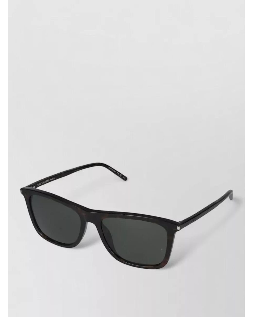 Saint Laurent Gray Square-Frame Sunglasses