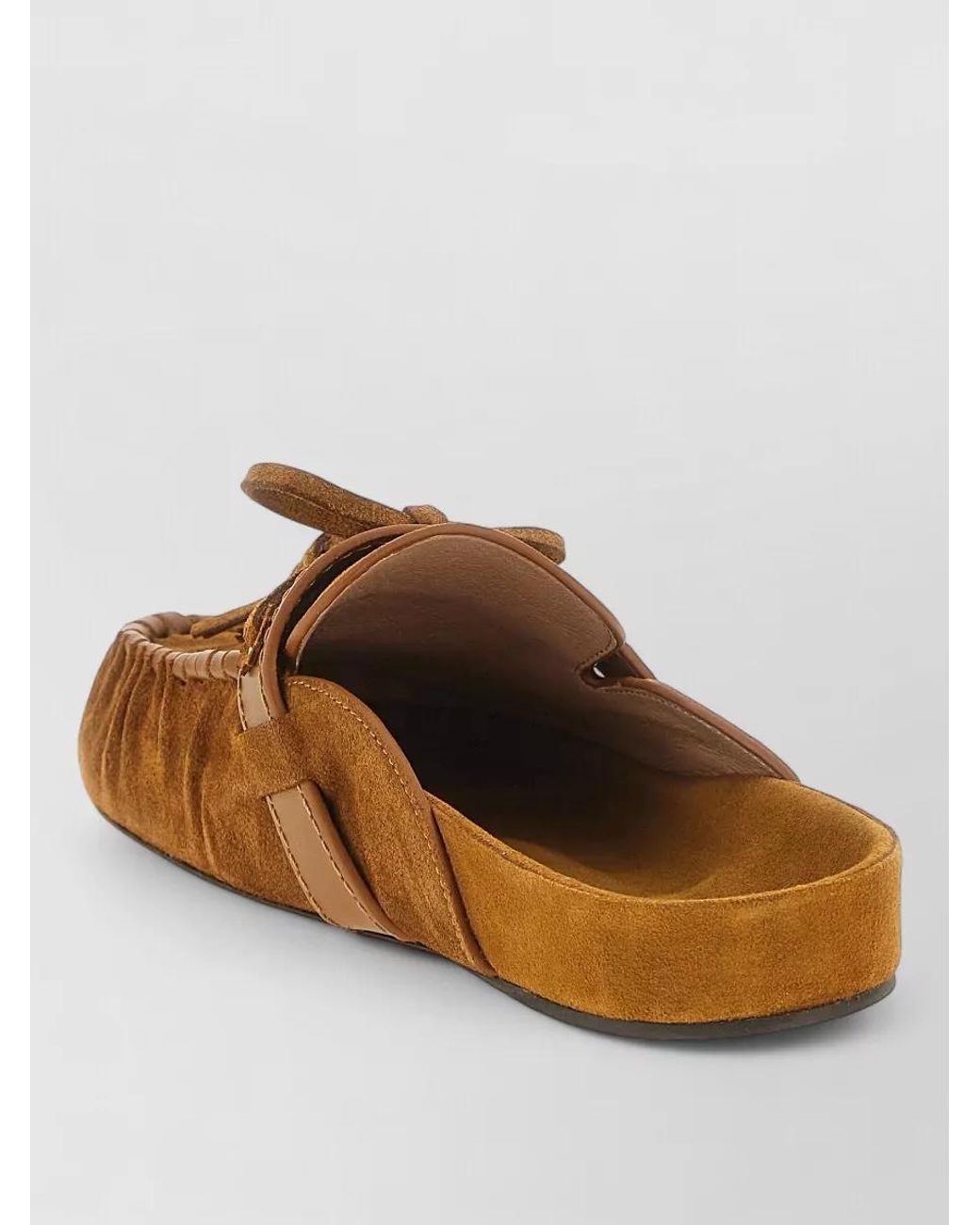 Isabel Marant Brown Leather Slippers