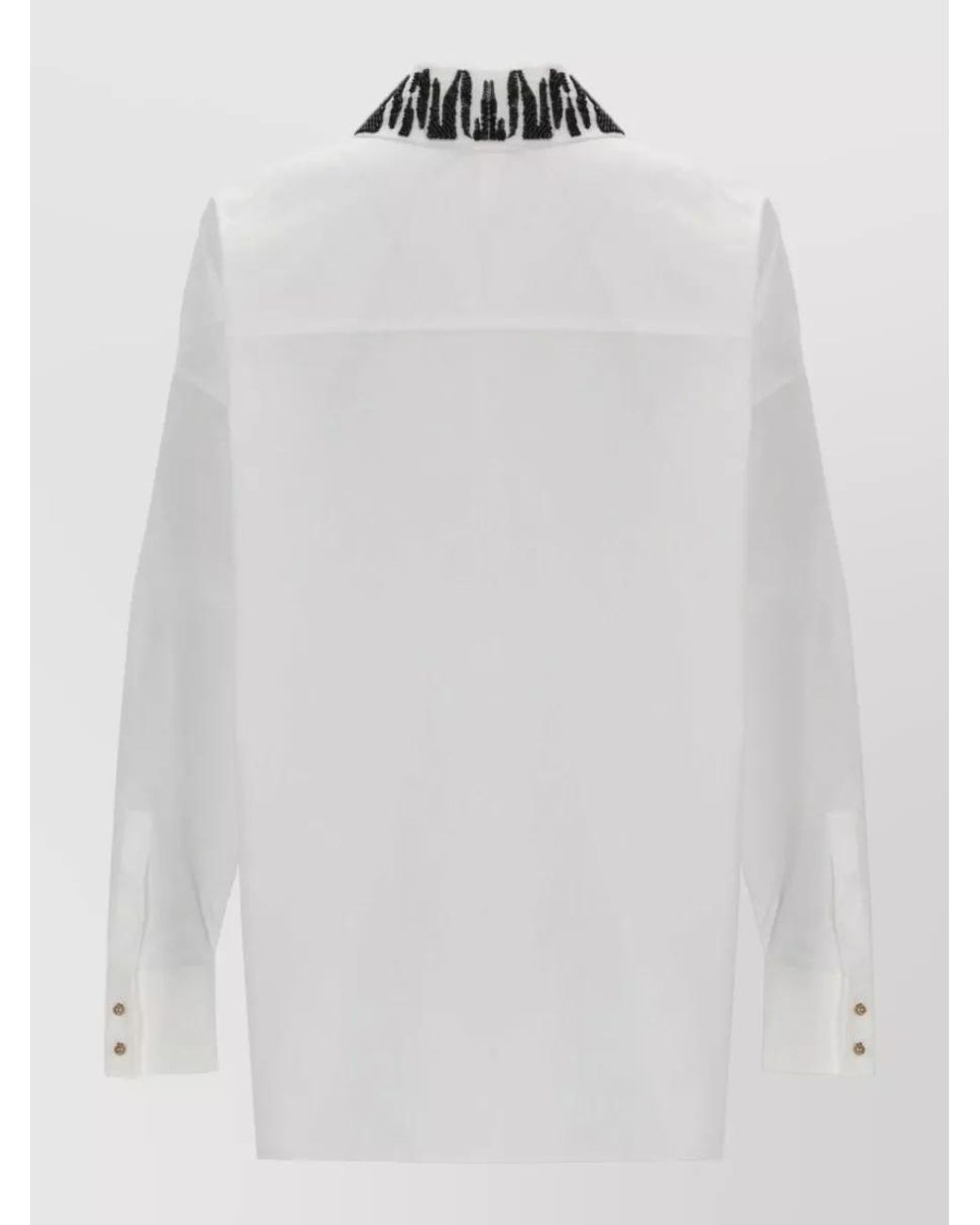 Max Mara White Crystal-Embellished Shirt
