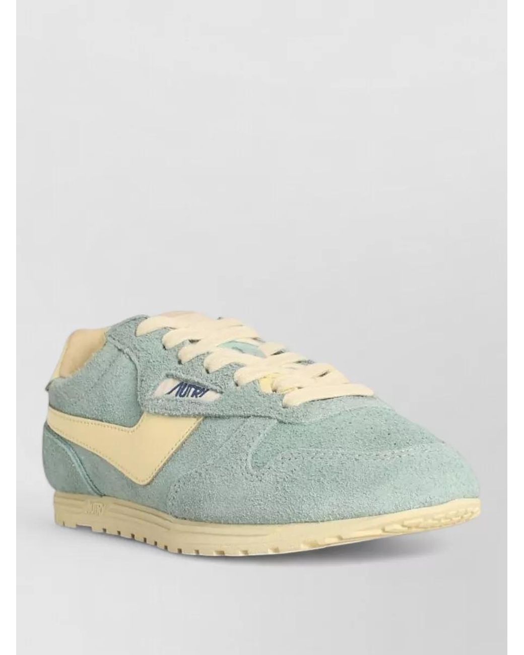 Autry Blue Leather Low-Top Sneakers