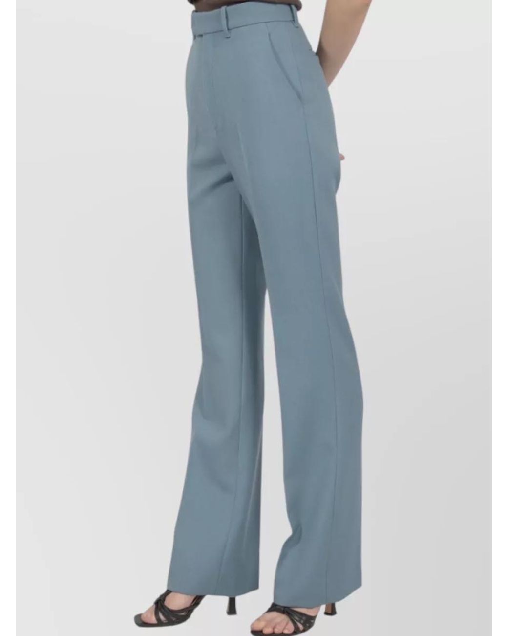 Gucci Blue Wool Tailored Trousers