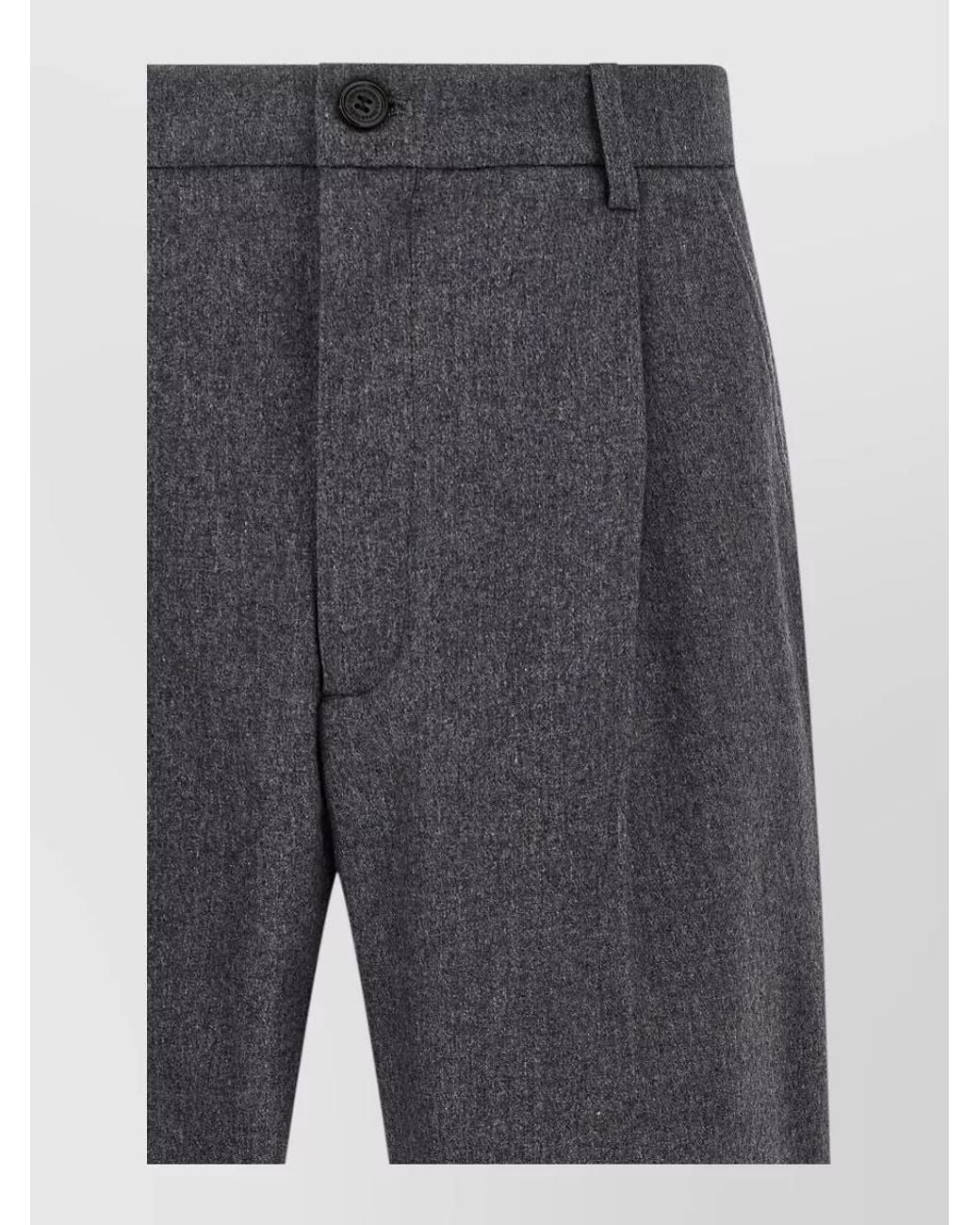 Department 5 Gray Cashmere-Blend Straight-Leg Trousers for men