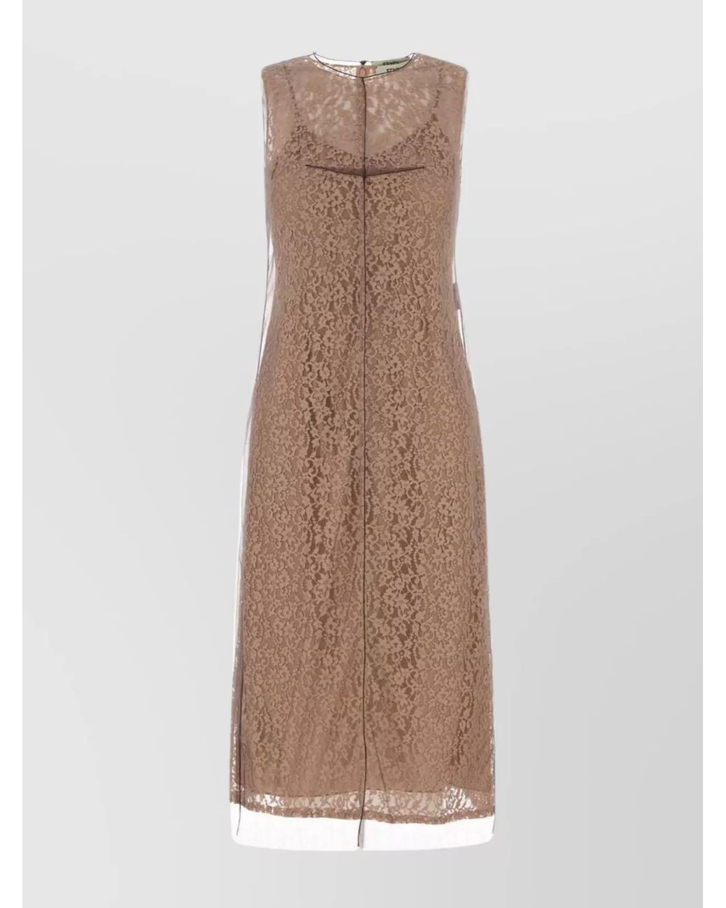 Fendi Natural Lace Dress