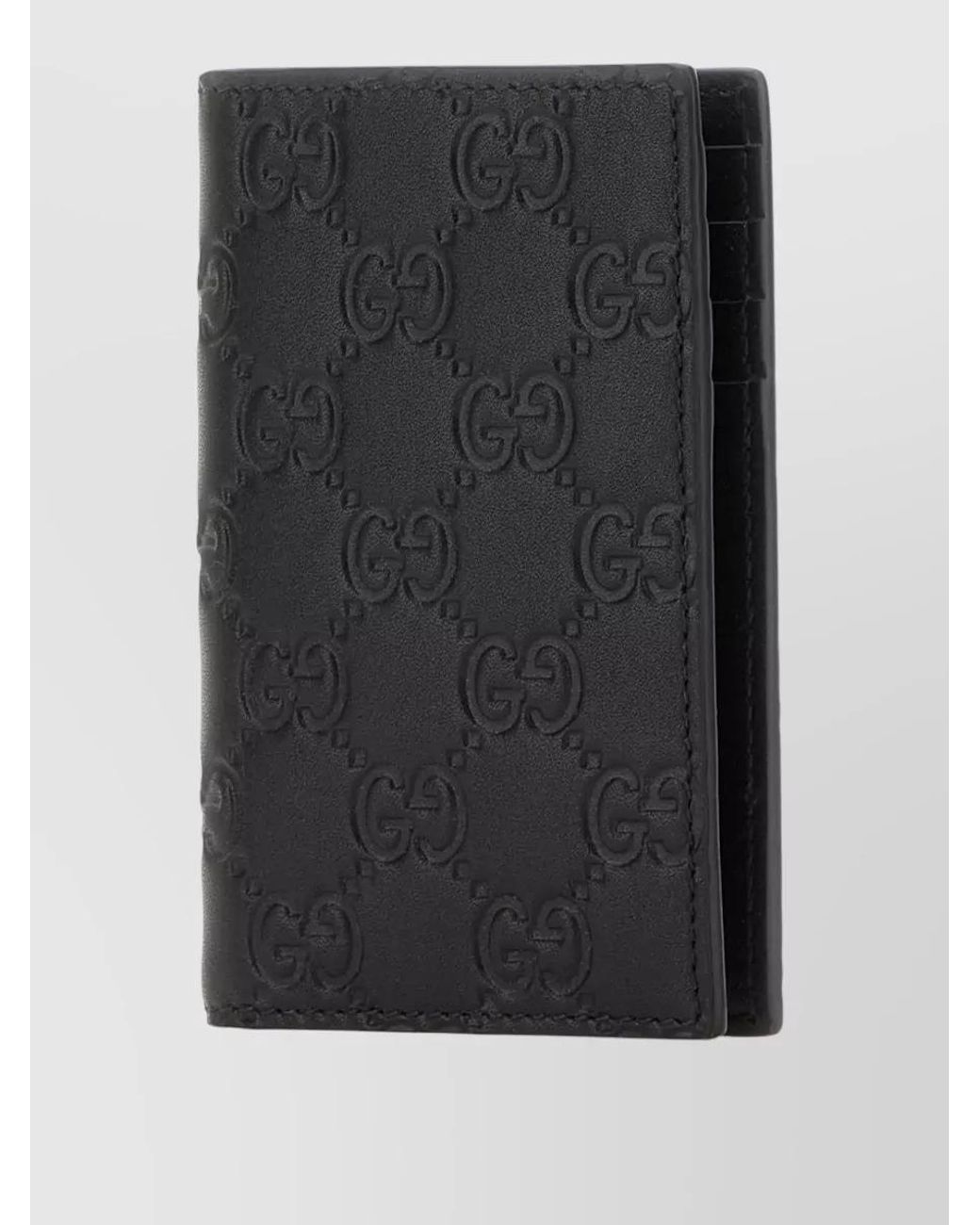 Gucci Black Leather Card Holder for men
