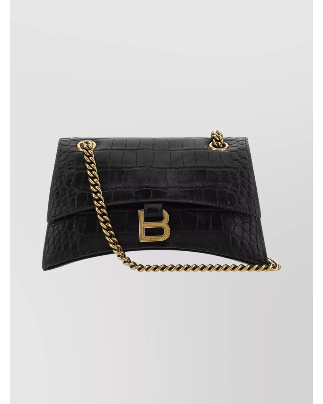 Balenciaga Black Crush Small Leather Shoulder Bag