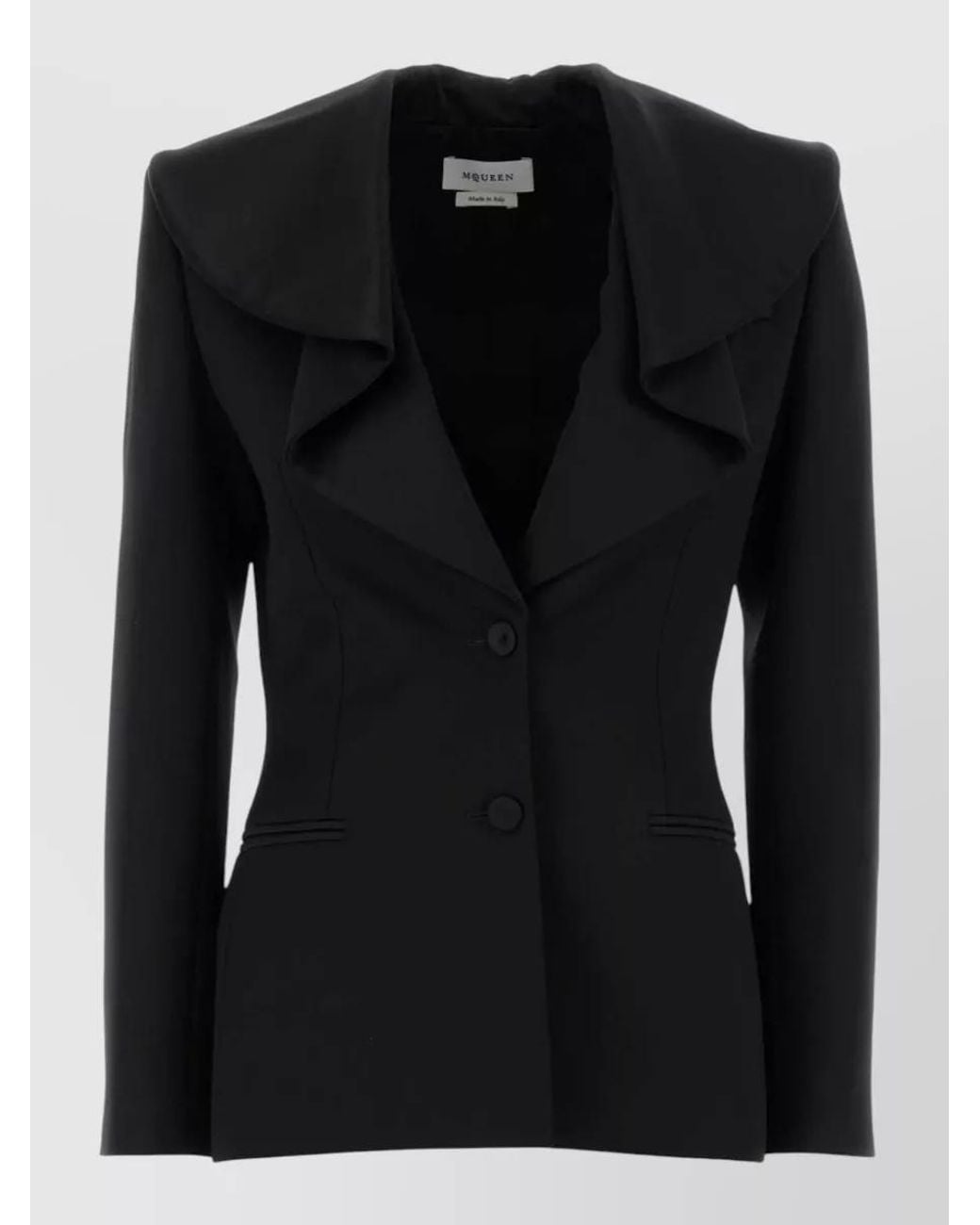 McQueen Black Wool Blazer