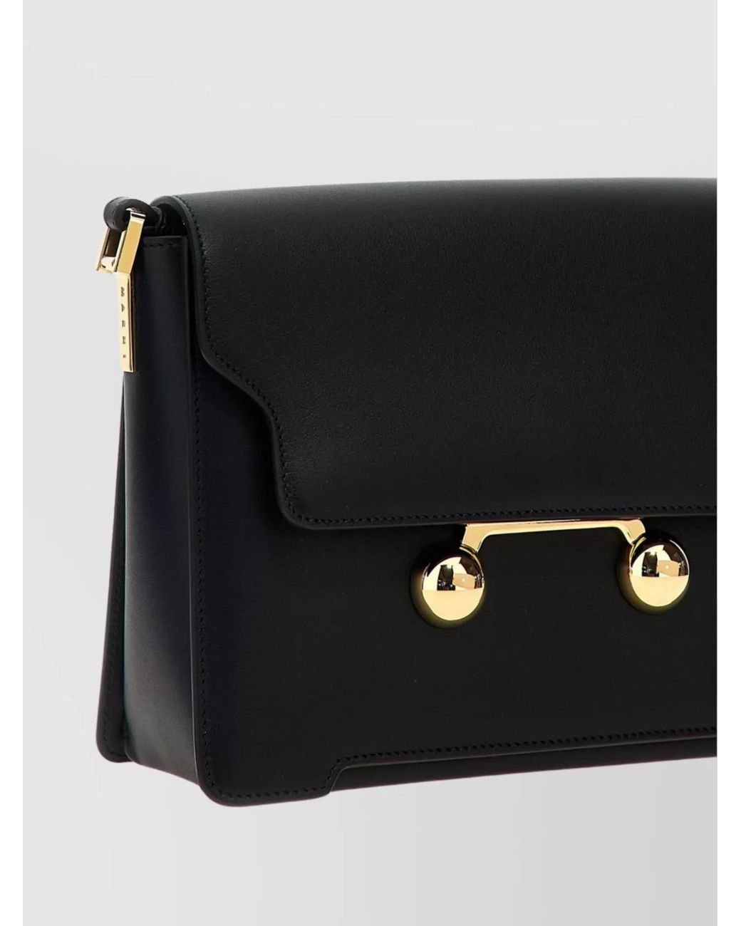 Marni Black Trunkaroo Medium Leather Shoulder Bag