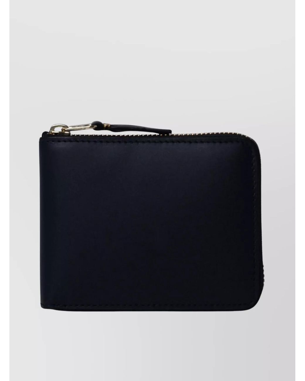 Comme des Garçons Blue Leather Zip-Around Wallet